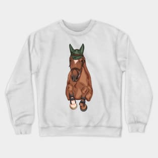 Chestnut Show Jumper Front Crewneck Sweatshirt